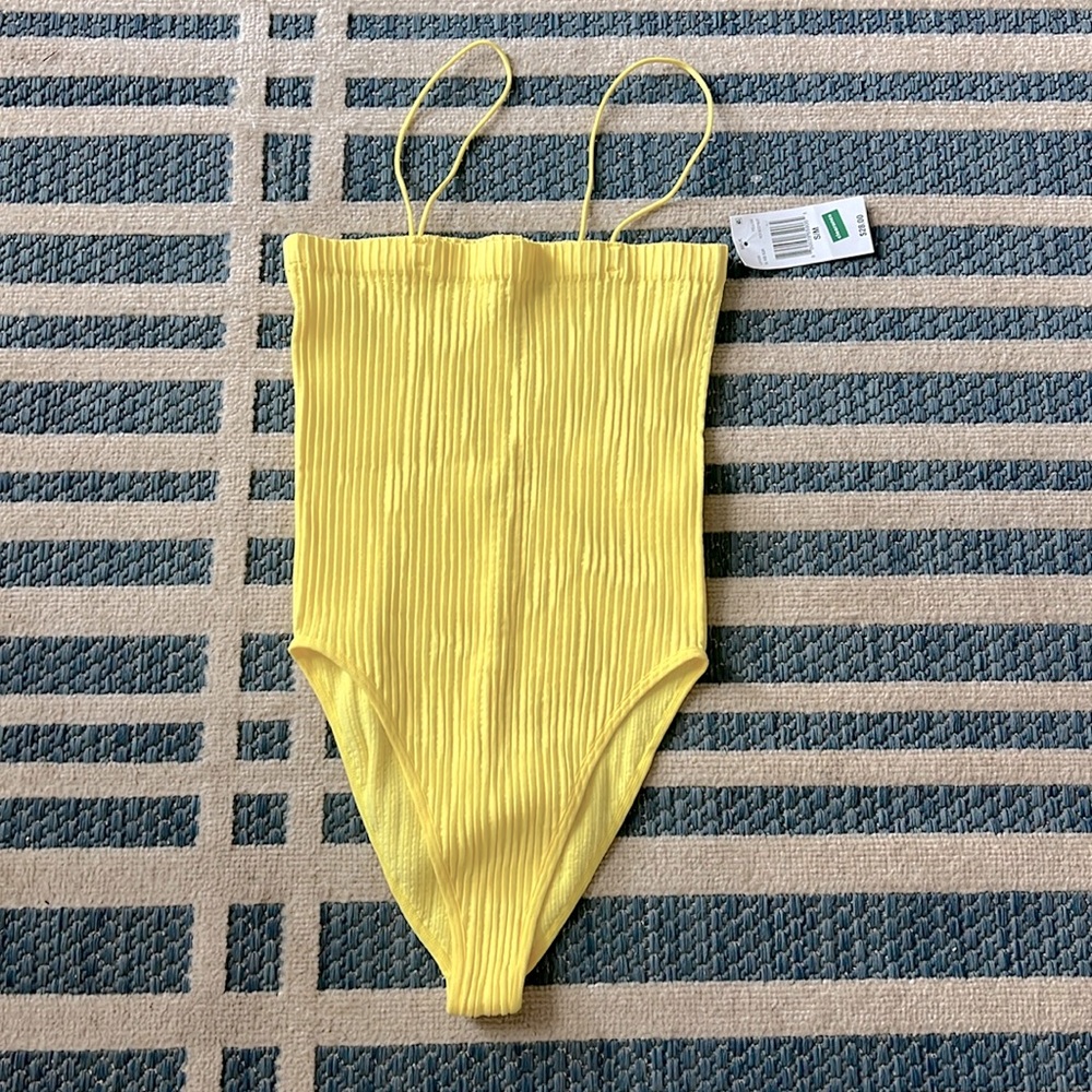 Yellow bodysuit NWT